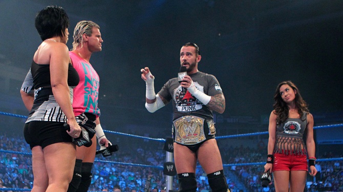Vickie Guerrero Dolph Ziggler CM Punk AJ