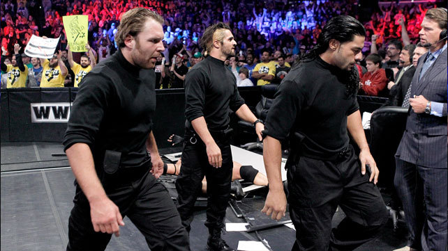 Dean Ambrose Seth Rollins Roman Reigns