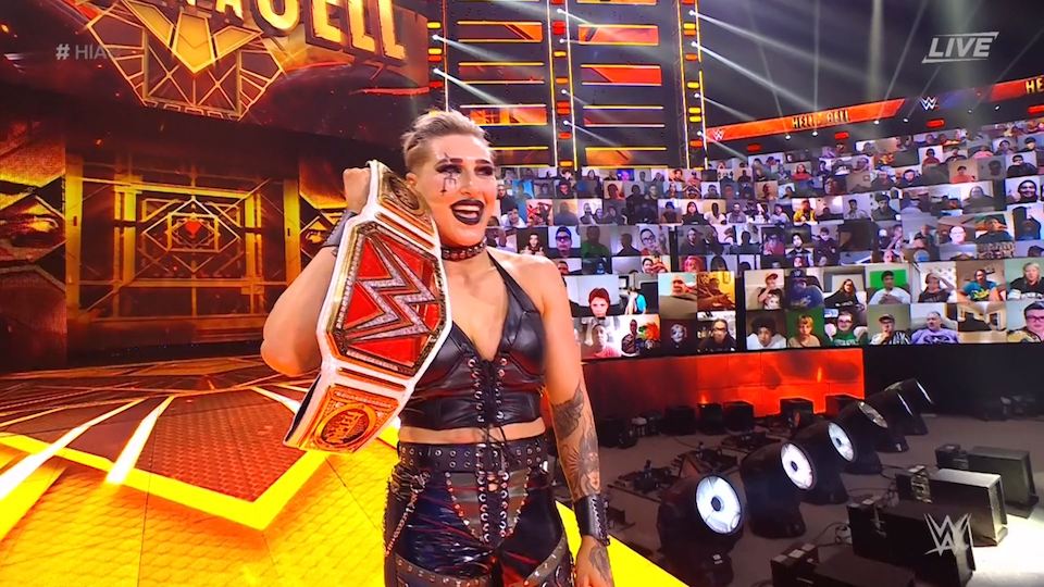 wwe hell in a cell 2021 rhea ripley charlotte flair
