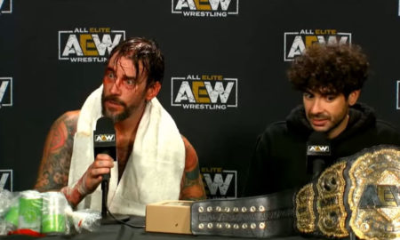 aew all out cm punk blessure moxley