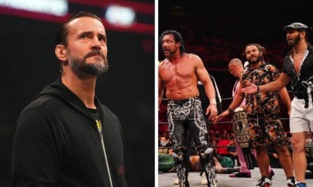 aew cm punk young bucks kenny omega altercation coulisse all out