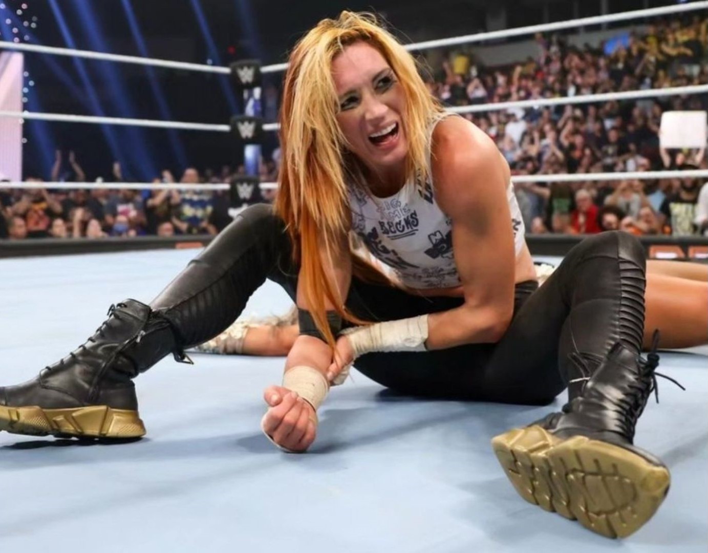 Becky Lynch blessée à WWE NXT No Mercy.