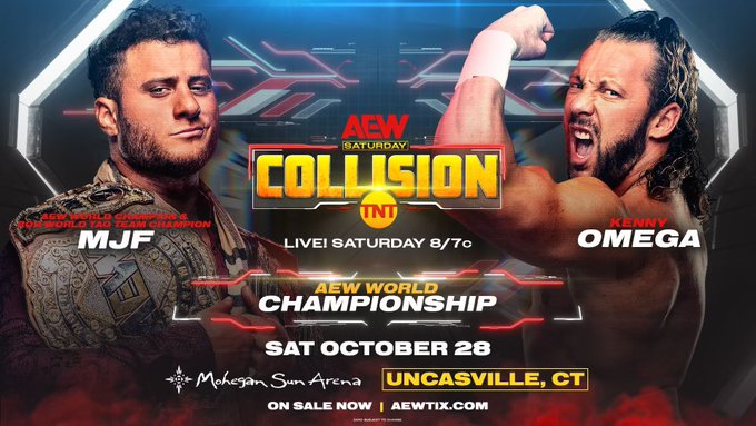 MJF défendra le titre AEW contre Kenny Omega à Collision le 28 octobre.