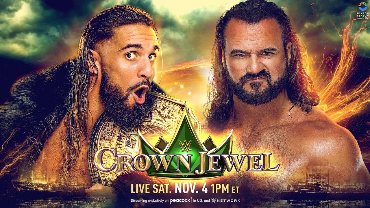 WWE Crown Jewel 2023 Seth Rollins affrontera Drew McIntyre