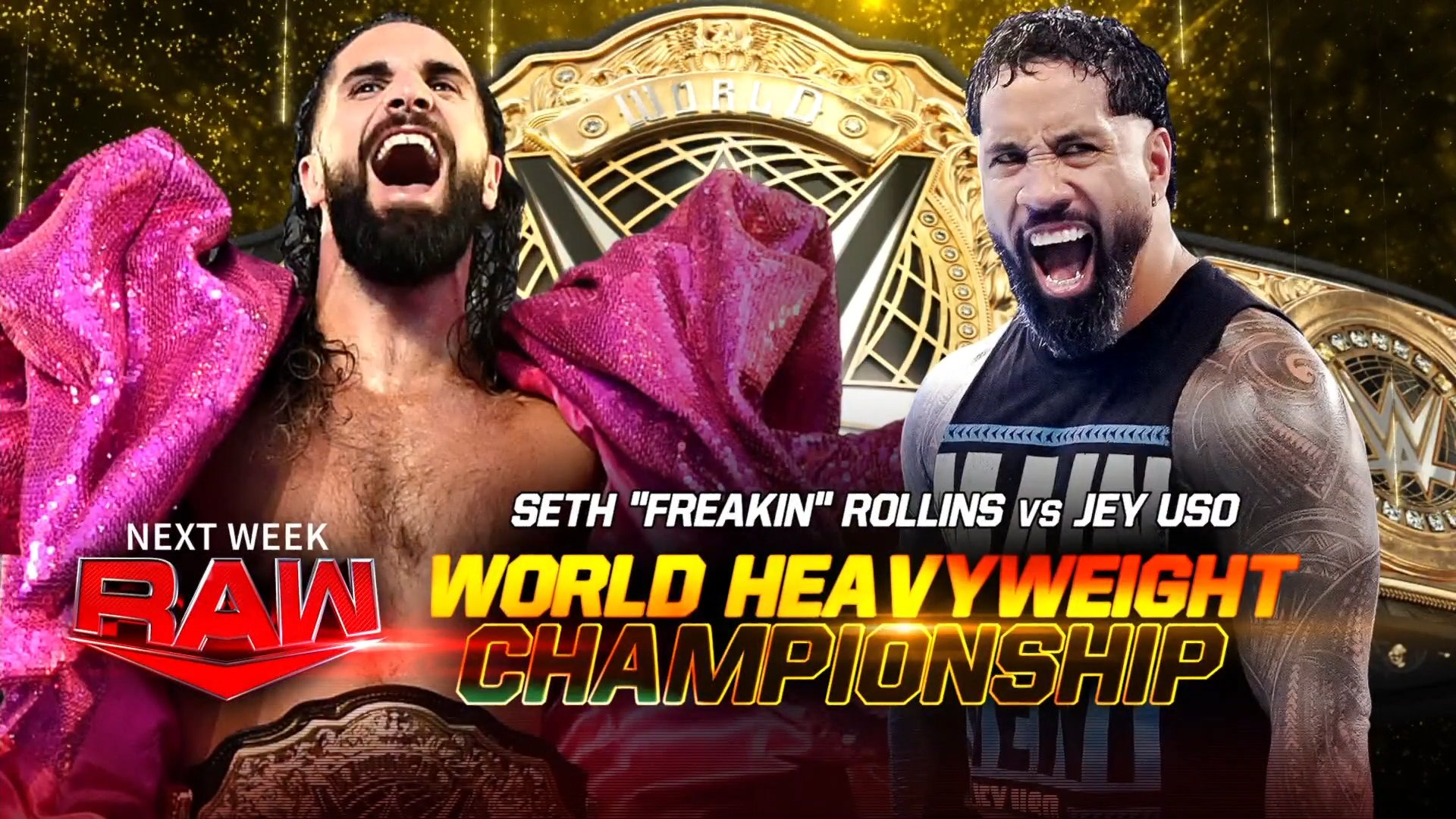 WWE Raw : Seth Rollins affrontera Jey Uso pour le titre poids lourds le 4 décembre.
