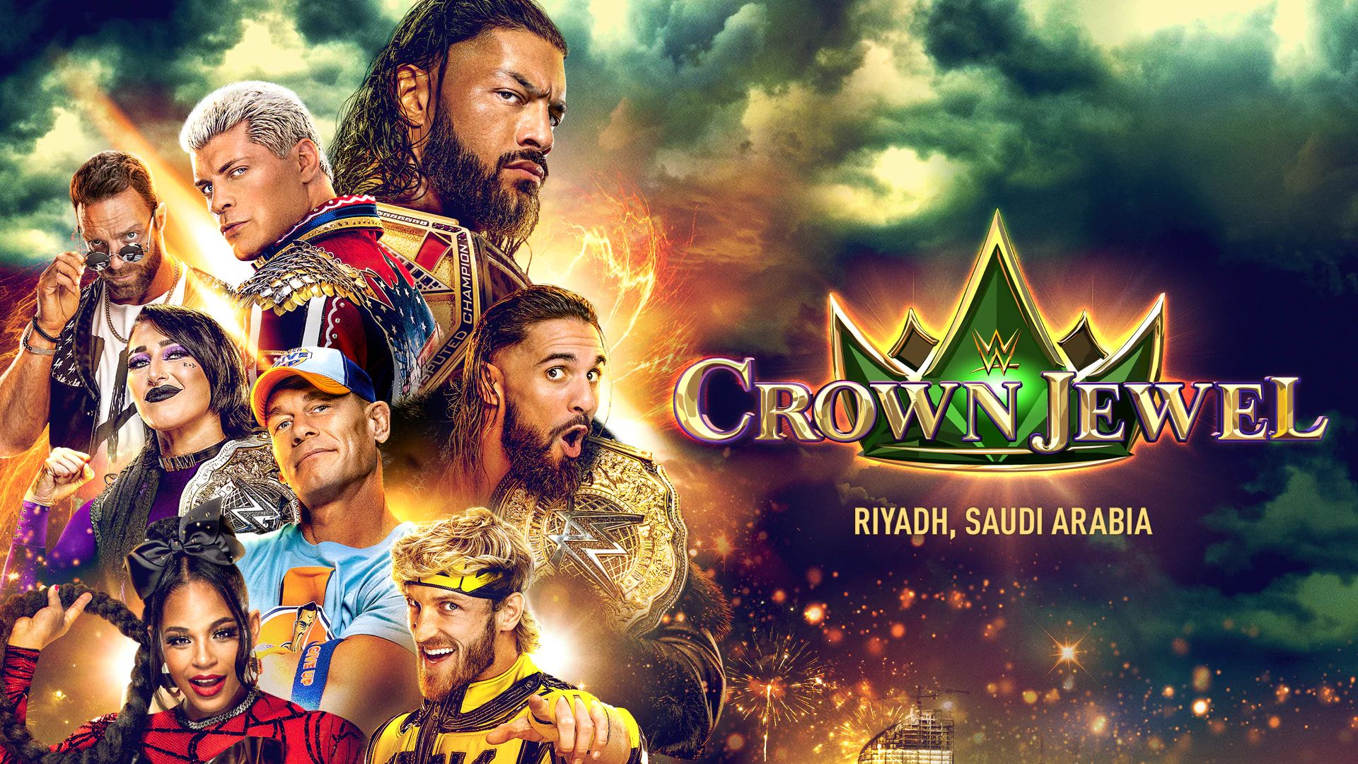 Carte de WWE Crown Jewel 2023.