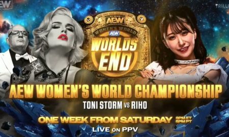 AEW Worlds End : Toni Storm défendra son titre face à Riho.