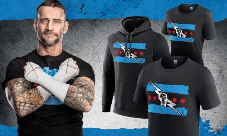 Le nouveau t-shirt WWE de CM Punk est disponible.