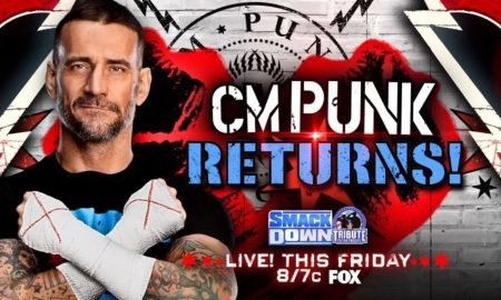 CM Punk de retour à WWE SmackDown le 8 décembre.