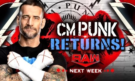 La WWE annonce le retour de CM Punk à Raw.