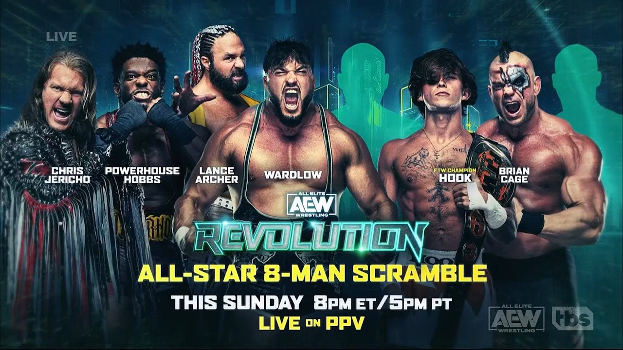 AEW Revolution 2024 : Le Meat Madness match remplacé par un "All-Star 8-Man Scramble".