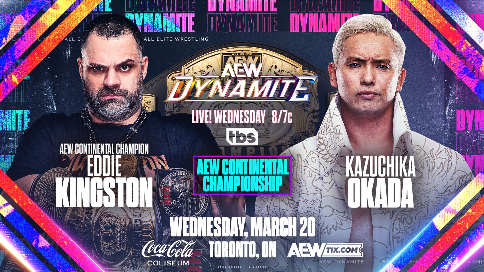 Deux matchs annoncés pour AEW Dynamite le 20 mars.