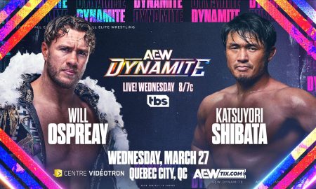 AEW Dynamite : Deux matchs annoncés pour le 27 mars.
