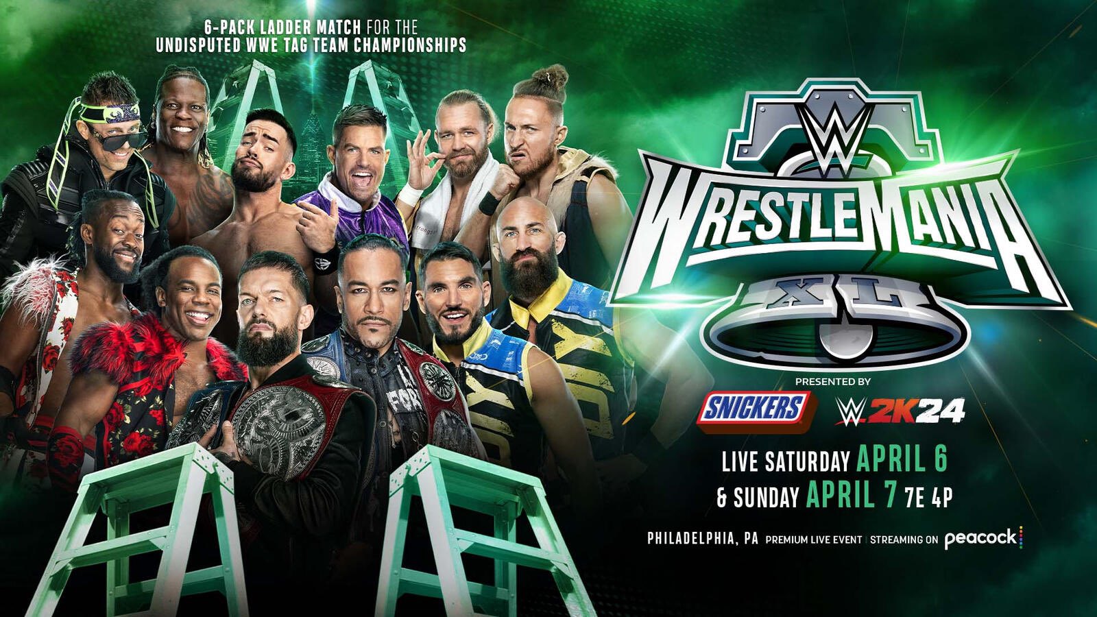 WrestleMania 40 : Tous les participants du Six-Pack Ladder match sont connus.