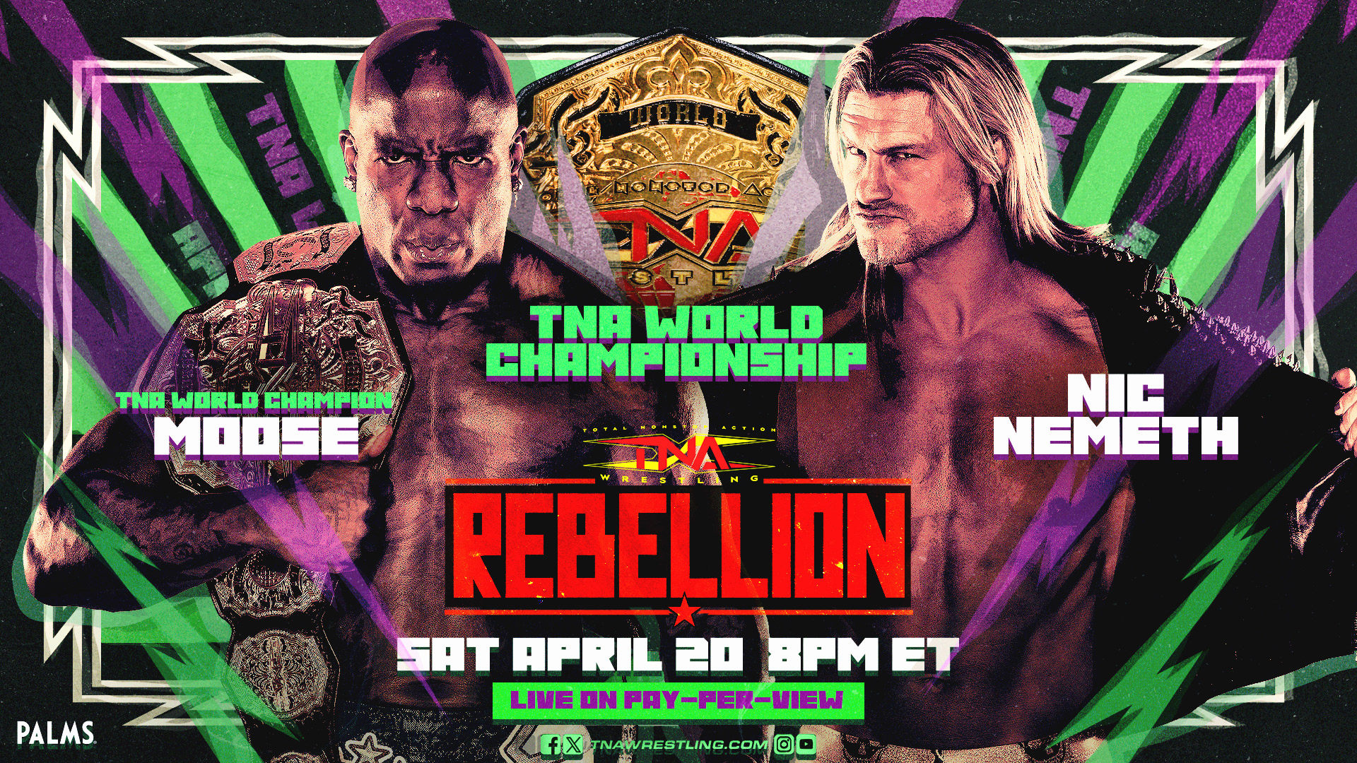 Deux matchs de championnat annoncés pour TNA Rebellion 2024.