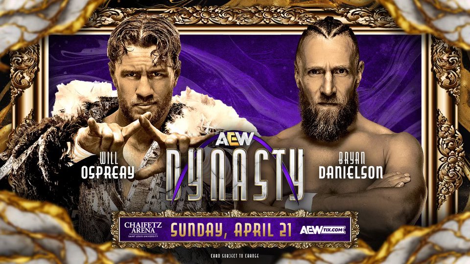 Will Ospreay affrontera Bryan Danielson à AEW Dynasty.