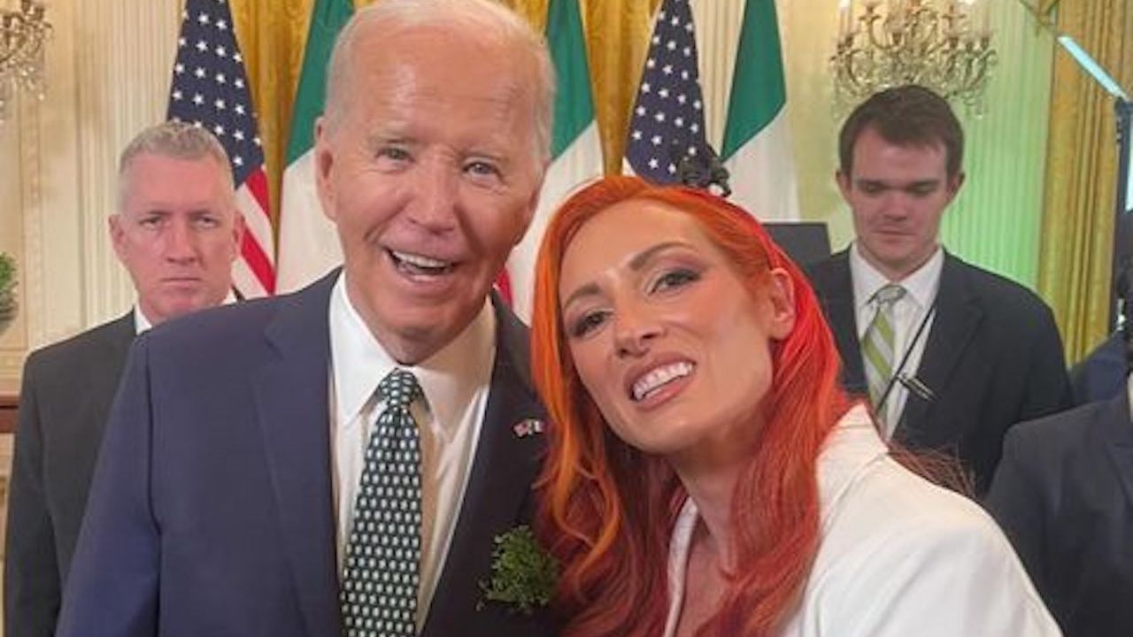 Becky Lynch invitée par la Maison Blanche pour la Saint Patrick.