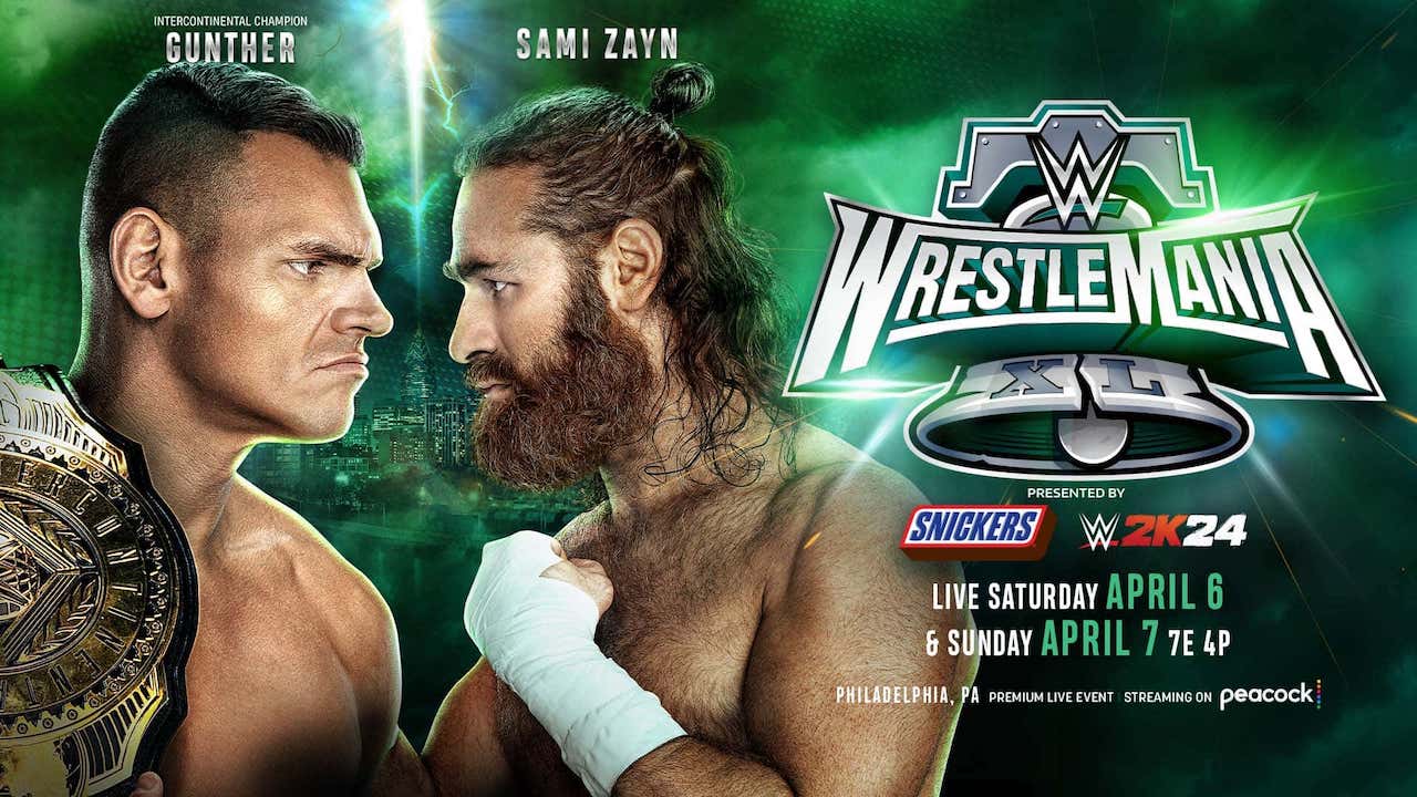 WrestleMania 40 : Sami Zayn affrontera Gunther pour le titre Intercontinental.