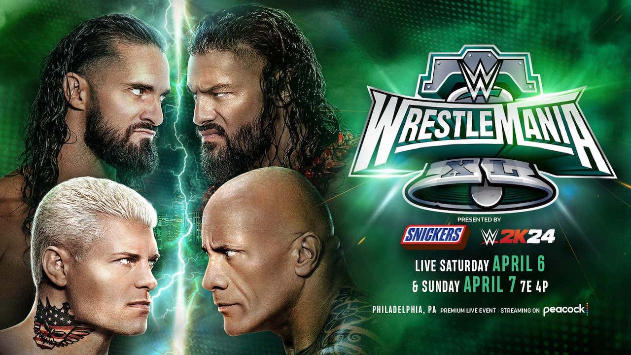 WrestleMania 40 : The Rock et Roman Reigns contre Cody Rhodes et Seth Rollins officialisé.