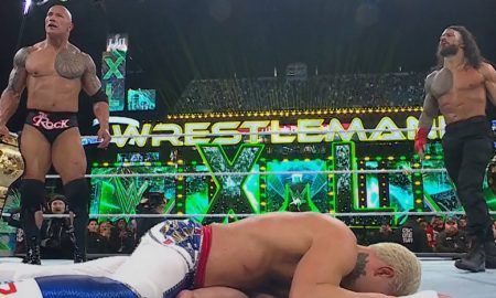 WWE WrestleMania 40 : La Bloodline remporte le main event de la nuit 1.